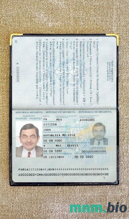 Mołdawia zdjęcie do paszportu pliki PSD, skan i fotografowany obraz